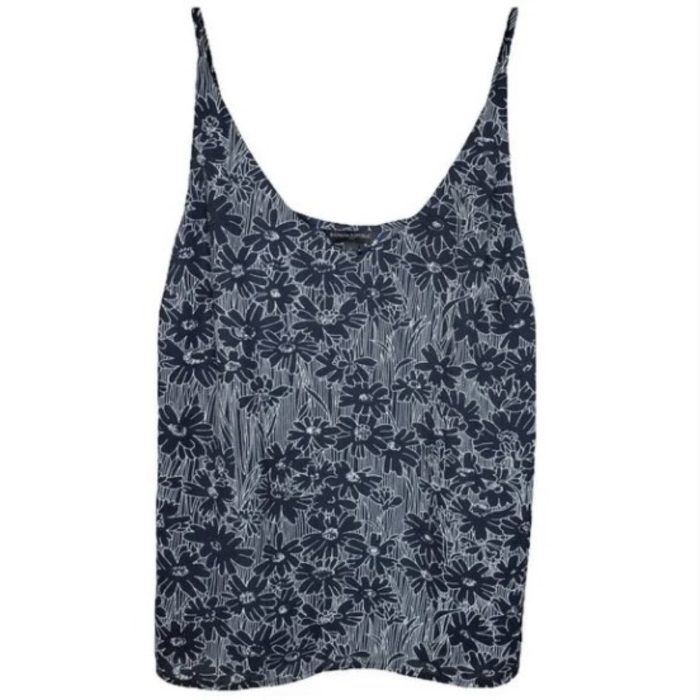 Banana Republic Navy & White Floral Cami